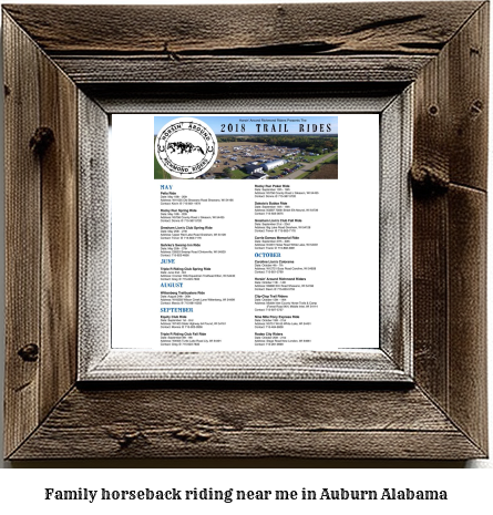 family horseback riding near me in Auburn, Alabama